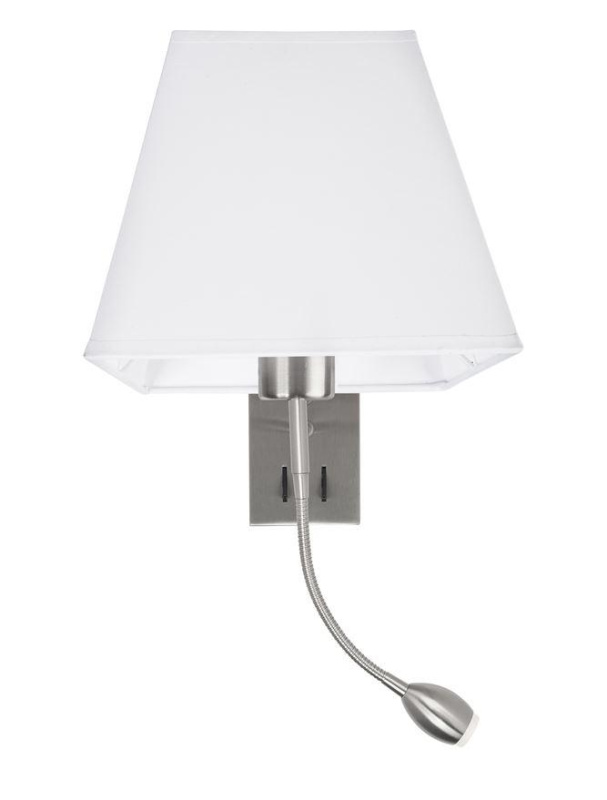 Nova Luce Nástěnné svítidlo VALENCIA, E27 1x40W 3W čtecí lampička / vypínač na těle Barva: Chrom