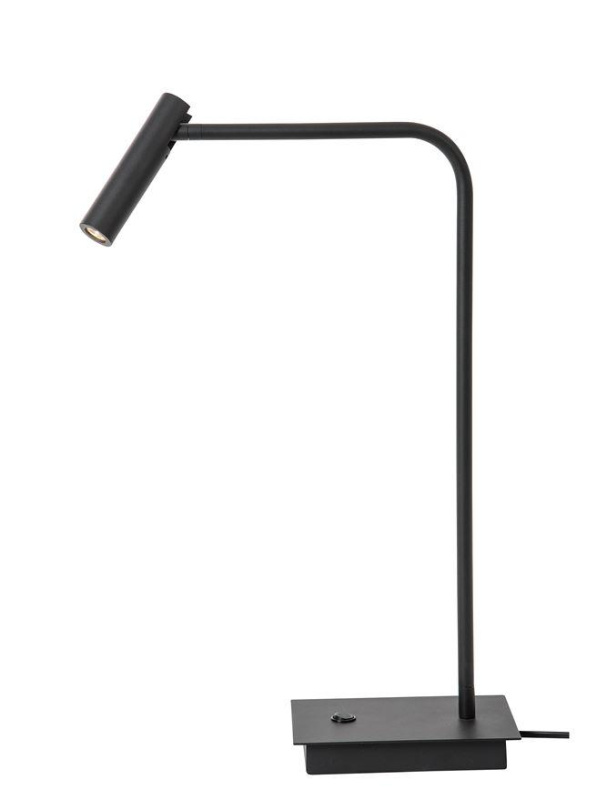 Nova Luce Stolní LED lampa SICILY černý hliník 3W 3000K s vypínačem