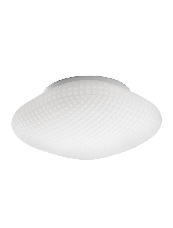 Nova Luce Stropní svítidlo SENS, 25cm, E27 1x12W Barva: Bílé sklo