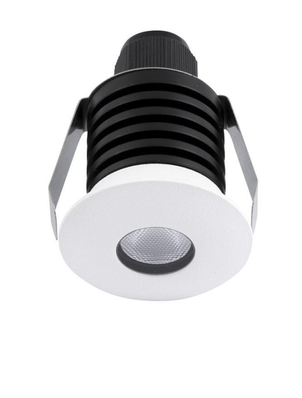 Nova Luce Venkovní zapuštěné svítidlo do země BANG bílá hliník LED 1W 3V 3000K IP67
