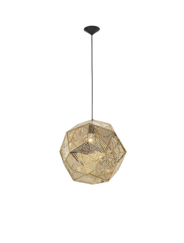 Nova Luce Závěsné svítidlo FOGGIA zlatá nerez ocel černý kabel E27 1x12W