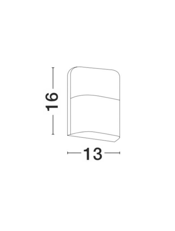 Nova Luce Venkovní nástěnné svítidlo DROPLET, LED 6W 3000K 64st. IP65 Barva: Bílá