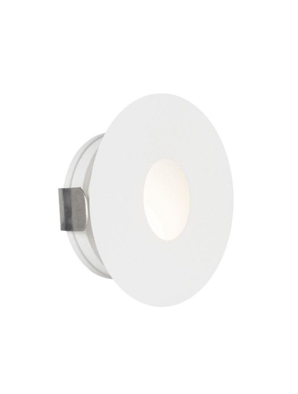 Nova Luce Venkovní zapuštěné svítidlo do zdi PASSAGGIO bílá hliník LED 1W 3000K 3V IP54 délka kabelu 1.80m použijte driver 9020170