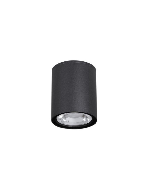 Nova Luce Venkovní stropní svítidlo CECI černý hliník skleněný difuzor Osram LED 6W 3000K 76st. IP65 Barva: Černá