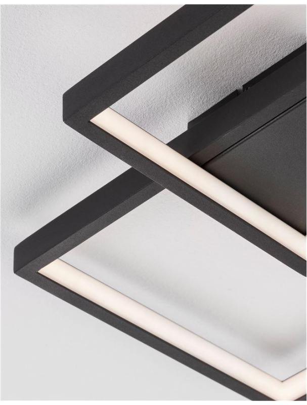 Nova Luce Stropní LED svítidlo PORTO, 19W 3000K Barva: Černá