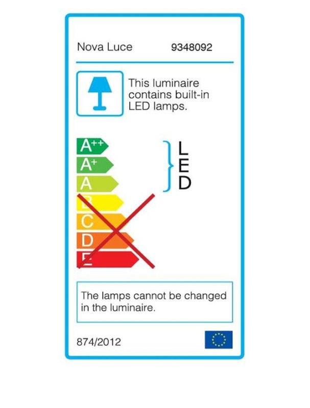 Nova Luce Stojací lampa BRETON černý hliník a akryl LED 40W 3000K stmívatelné