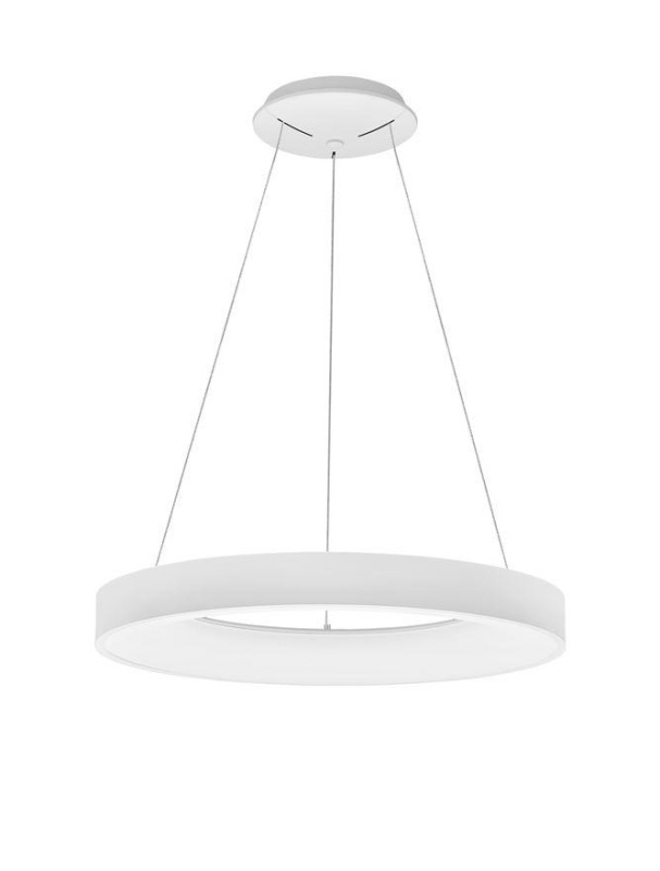 Nova Luce Závěsné LED svítidlo RANDO THIN, 50W, stmívatelné Barva: Bílá, Teplota světla: 3000K