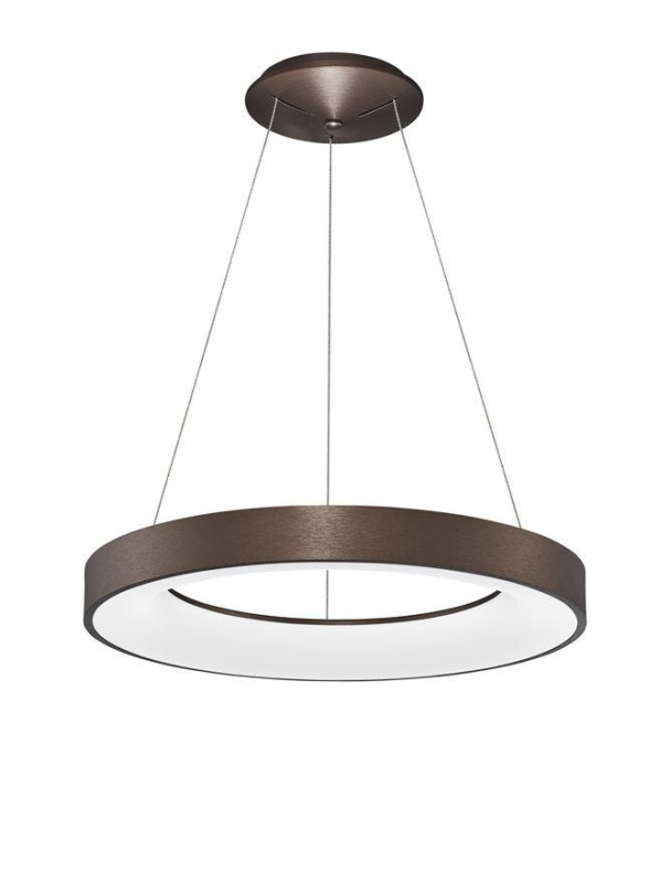 Nova Luce Závěsné LED svítidlo RANDO THIN, 50W, stmívatelné Barva: Hnědá, Teplota světla: 3000K