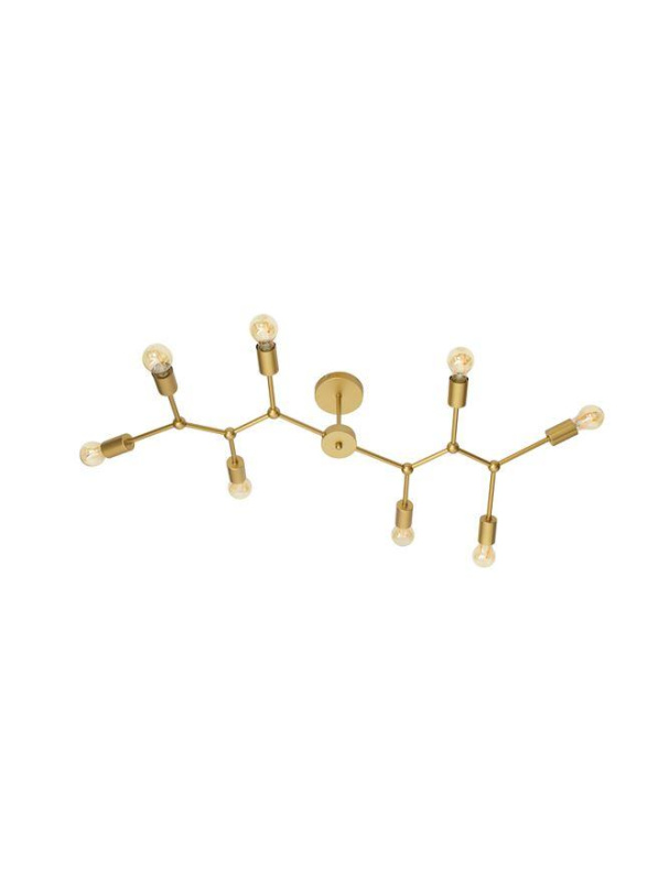 Nova Luce Stropní svítidlo CALISTO mosazný kov E27 8x12W