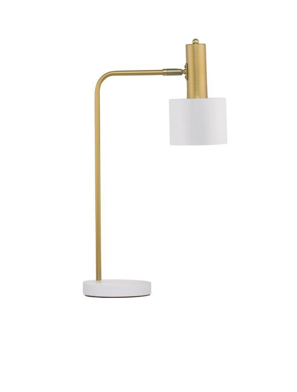 Nova Luce Stolní lampa PAZ zlatý kov, E27 1x12W Barva: Bílá