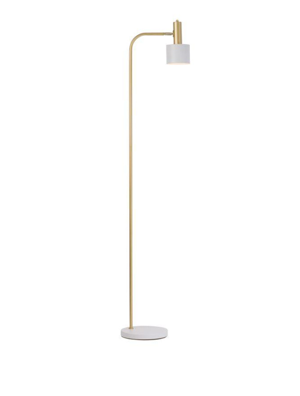 Nova Luce Stojací lampa PAZ zlatý kov, E27 1x12W Barva: Bílá