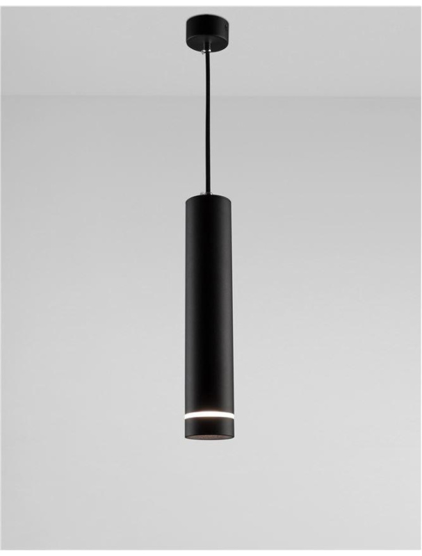 Nova Luce Závěsné svítidlo ESCA, GU10 1x10W Barva: Černá