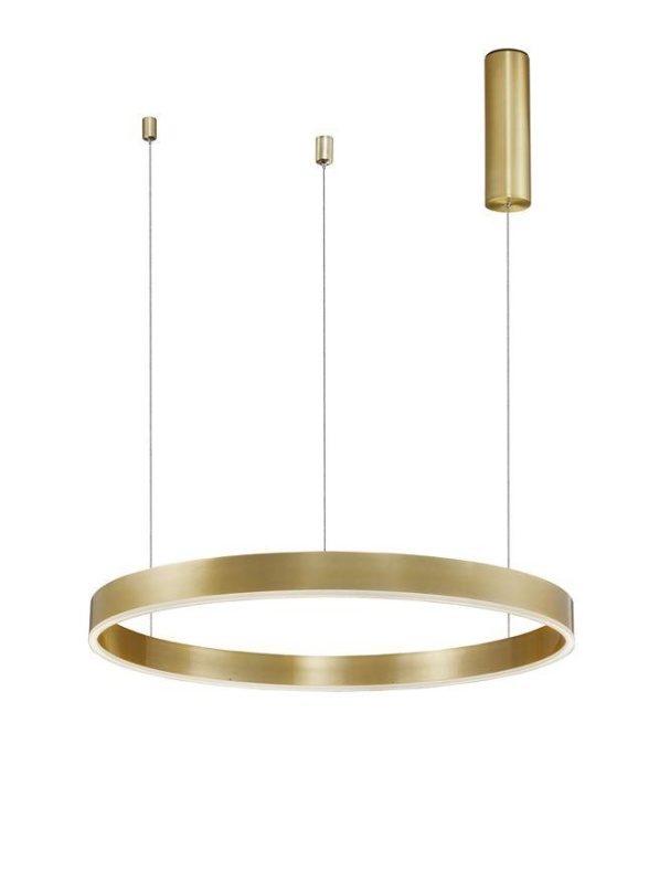 Nova Luce Závěsné LED svítidlo MOTIF, ø 60cm, 40W 3000K stmívatelné Barva: Mosaz