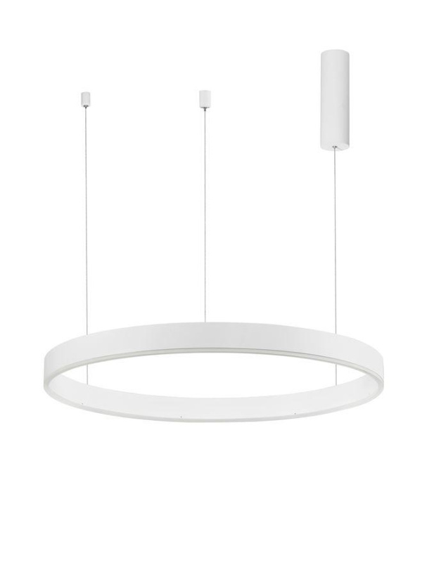Nova Luce Závěsné LED svítidlo MOTIF, ø 80cm, 48W 3000K stmívatelné Barva: Bílá