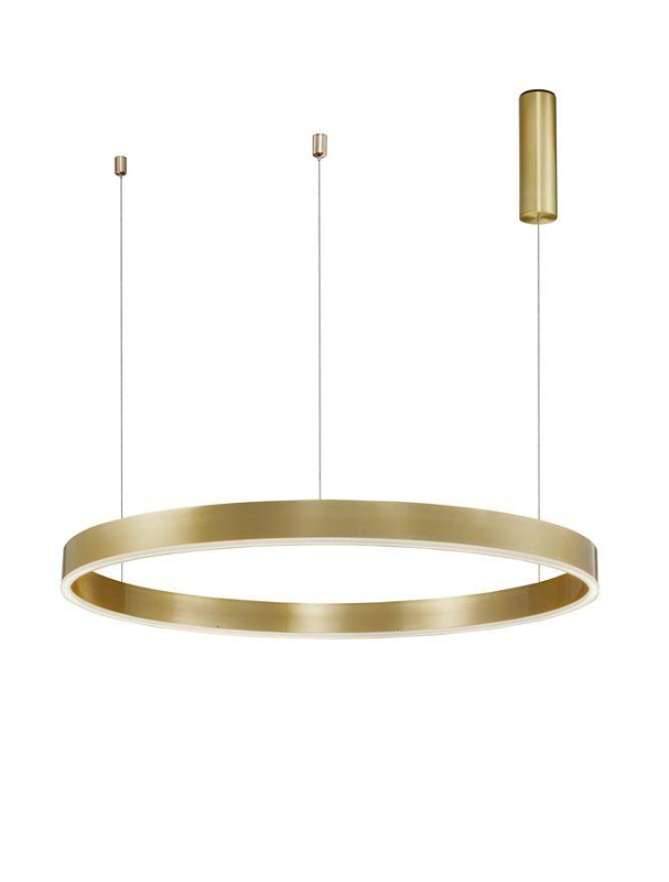 Nova Luce Závěsné LED svítidlo MOTIF, ø 100cm, 55W 3000K stmívatelné Barva: Mosaz