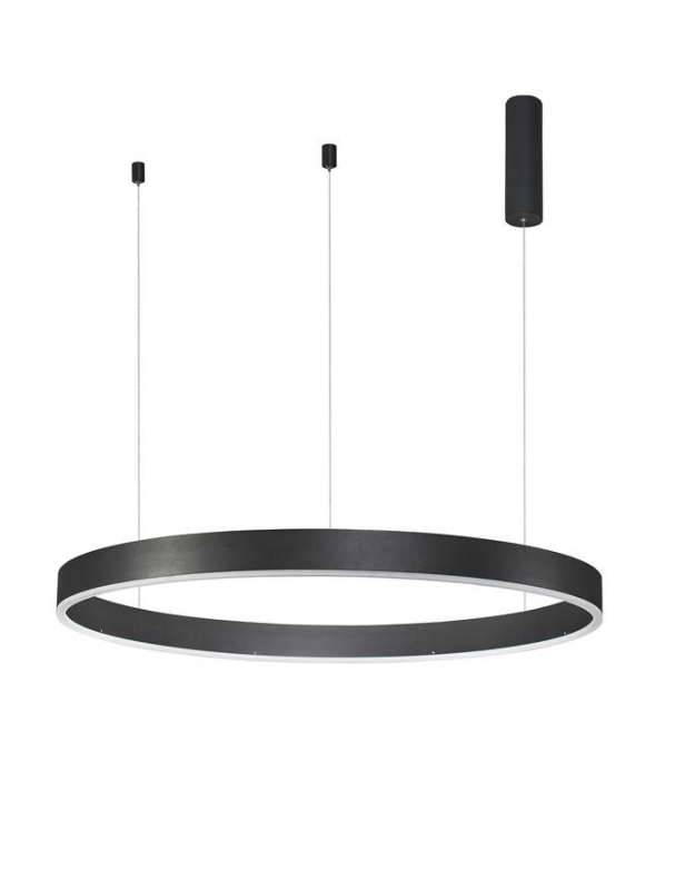 Nova Luce Závěsné LED svítidlo MOTIF, ø 100cm, 55W 3000K stmívatelné Barva: Černá