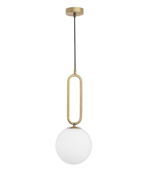 Nova Luce Závěsné svítidlo GRUS, ø 20cm, E27 1x12W Barva: Mosaz