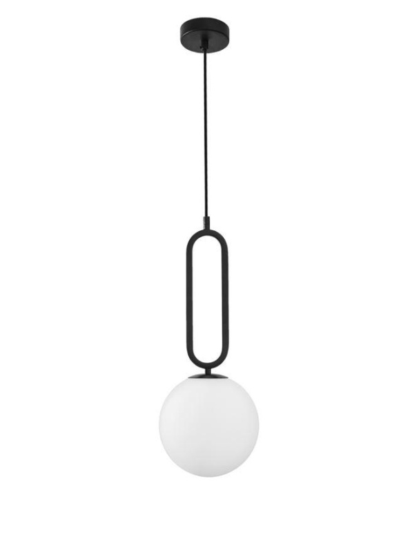 Nova Luce Závěsné svítidlo GRUS, ø 20cm, E27 1x12W Barva: Černá