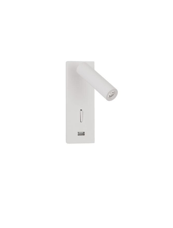 Nova Luce Bodové LED svítidlo FUSE, USB nabíjení, 3W 3000K Barva: Bílá
