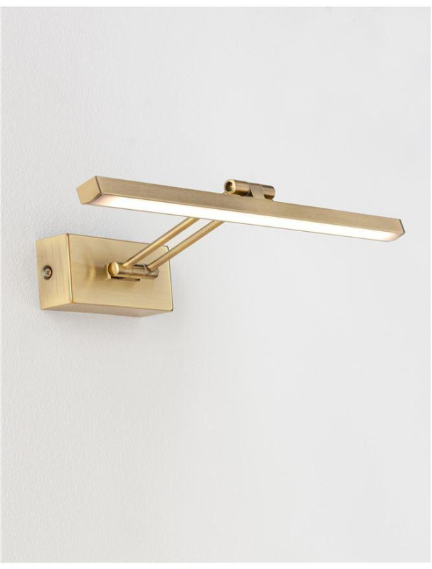 Nova Luce Nástěnné LED svítidlo nad obrazy MARNELL, 12W 3000K, 37,6cm Barva: Mosaz
