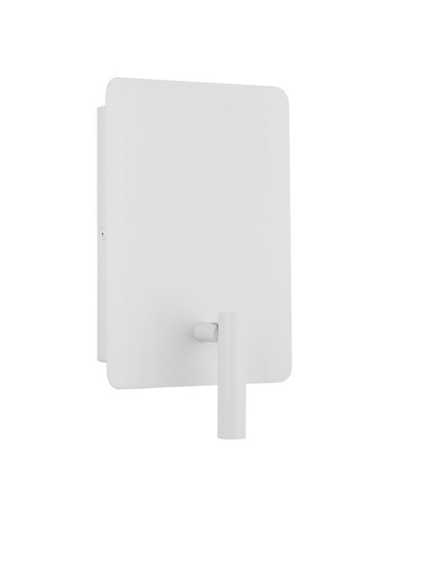 Nova Luce Nástěnné svítidlo ZEN, USB nabíjení LED 5W + 1x3W 3000K + lampička na čtení Barva: Bílá