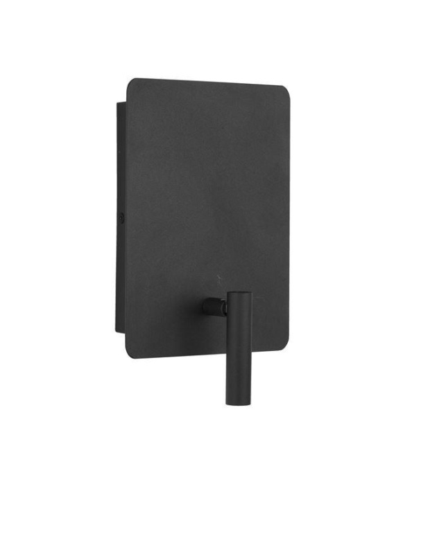 Nova Luce Nástěnné svítidlo ZEN, USB nabíjení LED 5W + 1x3W 3000K + lampička na čtení Barva: Černá