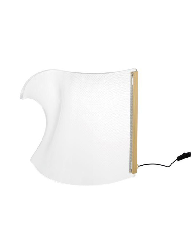 Nova Luce Stolní LED lampa SIDERNO zlatý hliník a akryl 1x6W 3000K