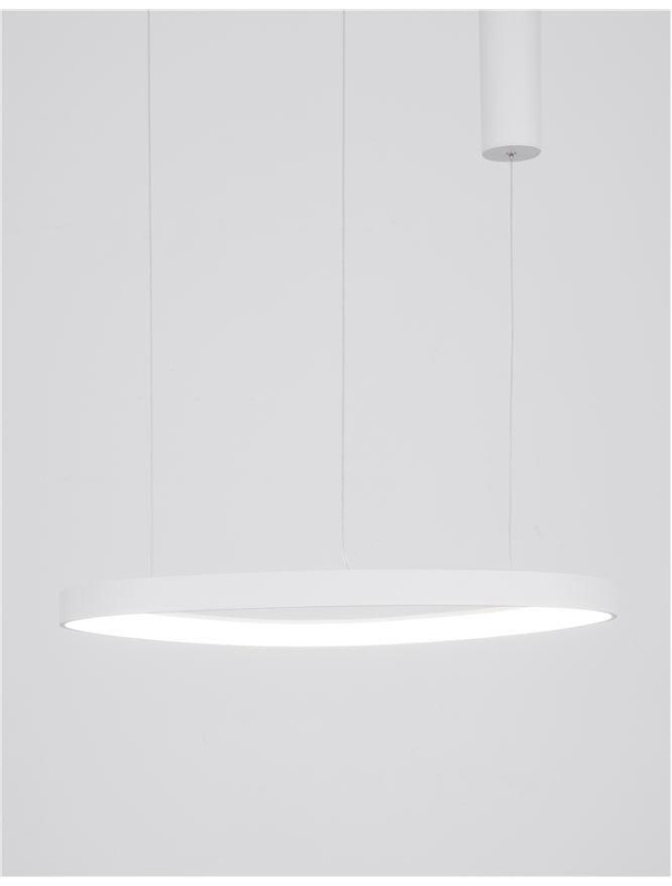 Nova Luce Závěsné LED svítidlo ESTEVA, 48W 3000K stmívatelné Barva: Bílá