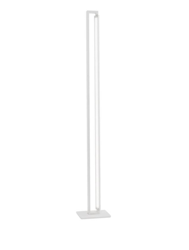 Nova Luce Stojací LED lampa LINE bílá hliník a akryl nastavitelné 27W 3000K