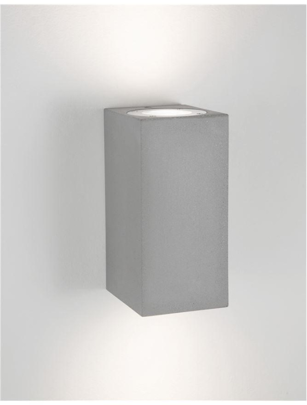 Nova Luce Venkovní nástěnné svítidlo FUENTO, GU10 2x7W IP65 Barva: Šedá