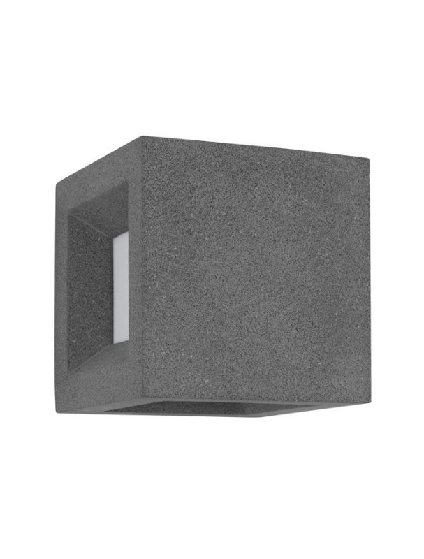 Nova Luce Venkovní nástěnné svítidlo CASTRO, E27 1x12W IP65 Barva: Šedá