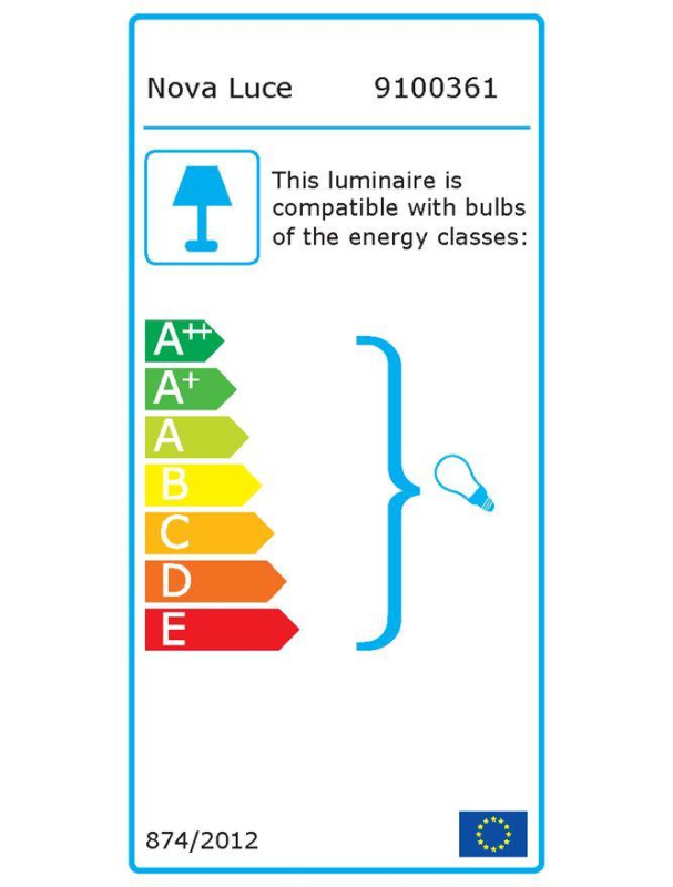 Nova Luce Závěsné svítidlo IMPERO bílé matné sklo černý kov E14 6x5W