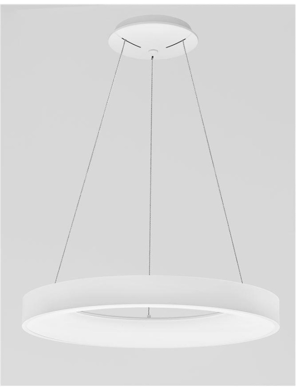 Nova Luce Závěsné LED svítidlo RANDO SMART, 50W 3000K - 4000K Tuya stmívatelné Barva: Bílá