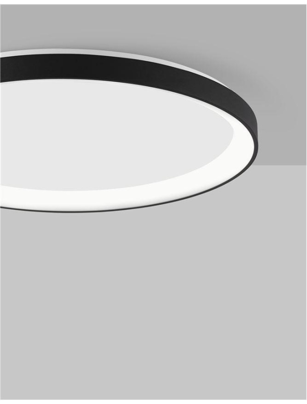 Nova Luce Stropní LED svítidlo PERTINO, 48W 3000K stmívatelné Barva: Černá
