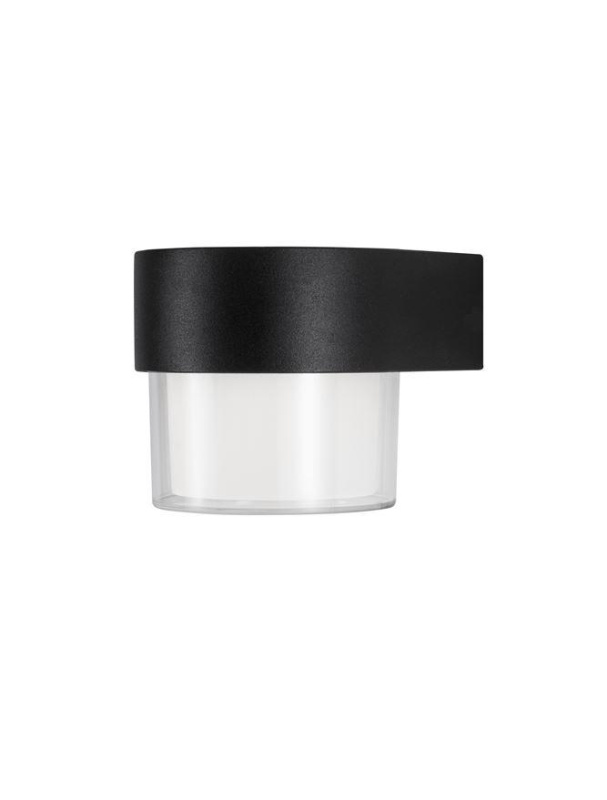 Nova Luce Venkovní nástěnné svítidlo DARF černý hliník ABS difuzor LED 5W 3000K 104st. IP65 světlo dolů