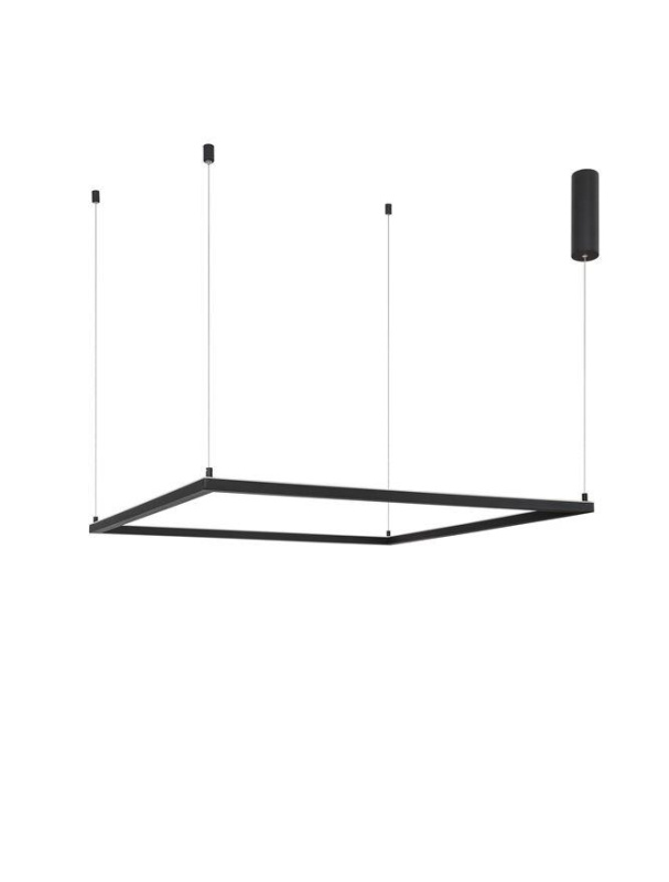 Nova Luce Závěsné LED svítidlo ETERNA, 50W 3000K stmívatelné Barva: Černá