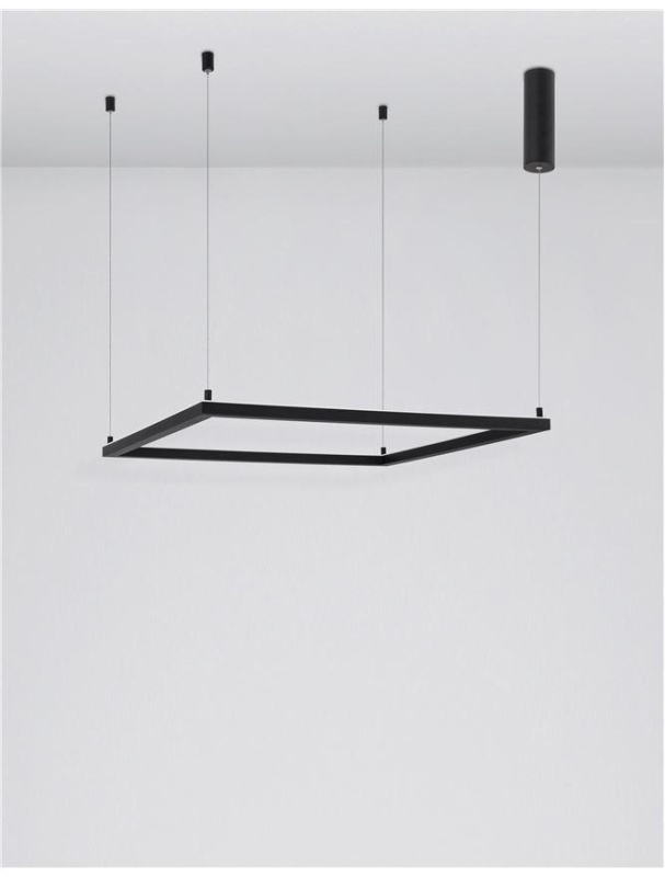 Nova Luce Závěsné LED svítidlo ETERNA, 40W 3000K stmívatelné Barva: Černá