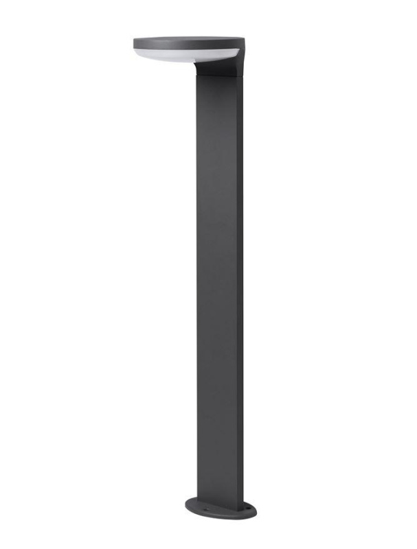 Nova Luce Venkovní sloupkové svítidlo ENZI tmavě šedý hliník akrylový difuzor LED 15W 3000K 180st. IP54