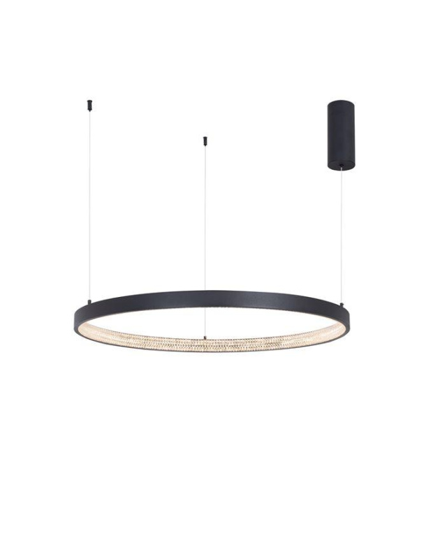 Nova Luce Závěsné LED svítidlo PRESTON, 50W 3000K stmívatelné Barva: Černá