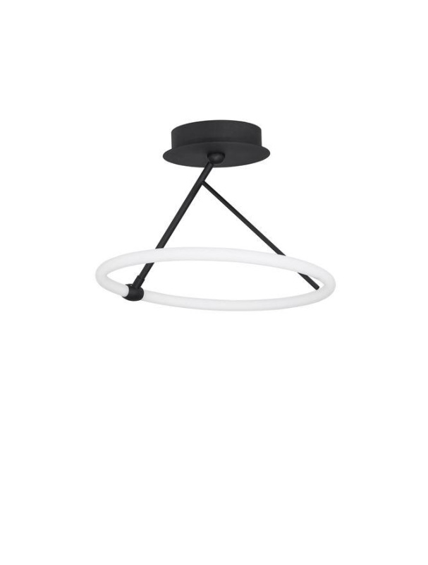 Nova Luce Stropní svítidlo JANUS černý hliník a akryl LED 21W 3000K