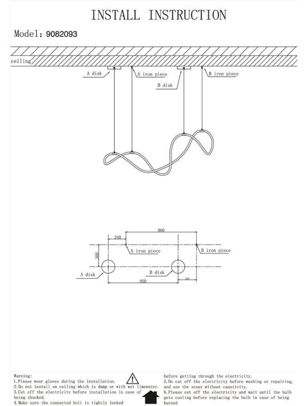 Nova Luce Závěsné LED svítidlo CERELIA, d. 150 cm 57W 3000K stmívatelné
