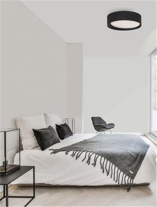 Nova Luce Stropní LED svítidlo OBY, 30W 3000K stmívatelné Barva: Černá