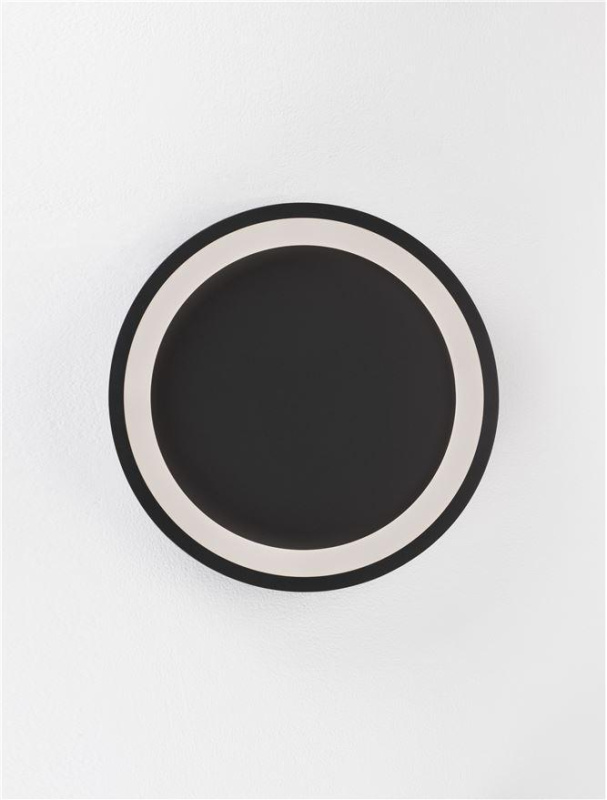 Nova Luce Stropní LED svítidlo OGGY, ø 30 cm, 30W 3000K Barva: Černá