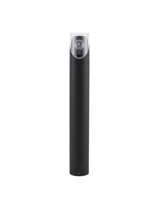 Nova Luce Venkovní sloupkové svítidlo SELENA antracitový hliník a čirý akryl E27 1x12W IP65