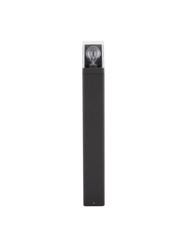 Nova Luce Venkovní sloupkové svítidlo SELENA antracitový hliník a čirý akryl E27 1x12W IP65