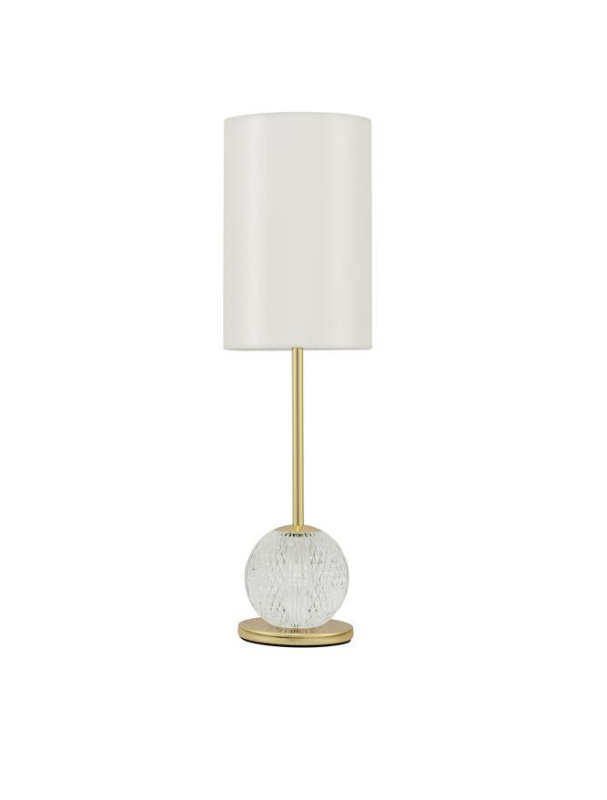 Nova Luce Stolní LED lampa BRILLANTE zlatý hliník a akryl 8.8W 3200K