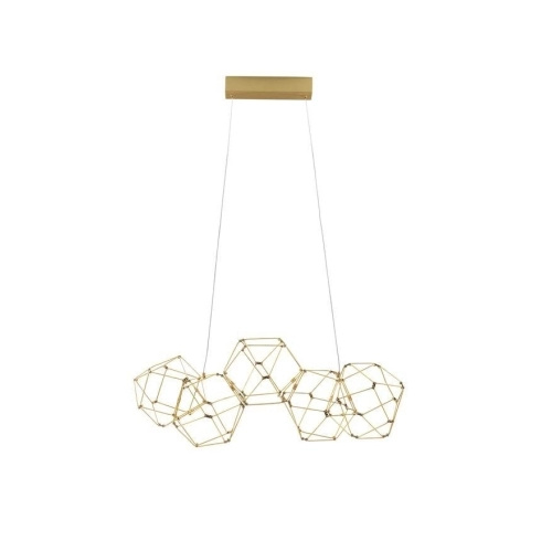 Nova Luce Závěsné LED svítidlo NEBULA zlatý kov 22W 3000K