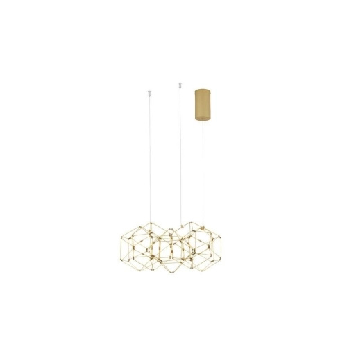 Nova Luce Závěsné LED svítidlo NEBULA zlatý kov 29W 3000K