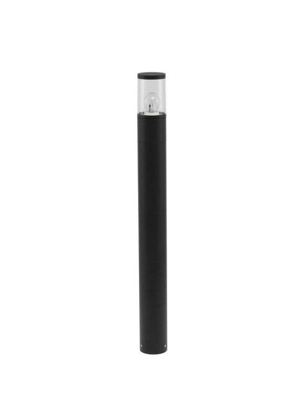Nova Luce Venkovní sloupkové svítidlo CETERA černý hliník a akryl E27 1x12W IP54
