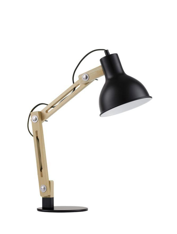 Nova Luce Stolní lampa GROU, E27 1x12W vypínač na těle Barva: Černá